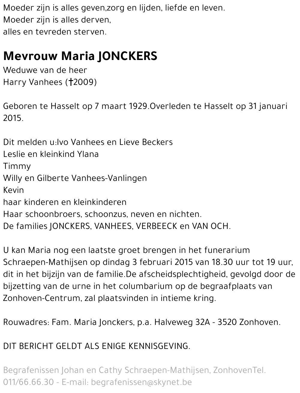 Maria Jonckers