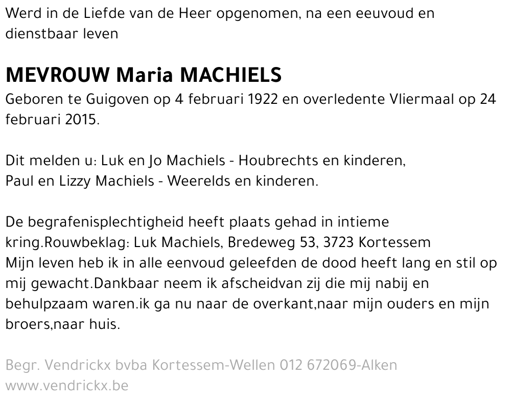 Maria Machiels