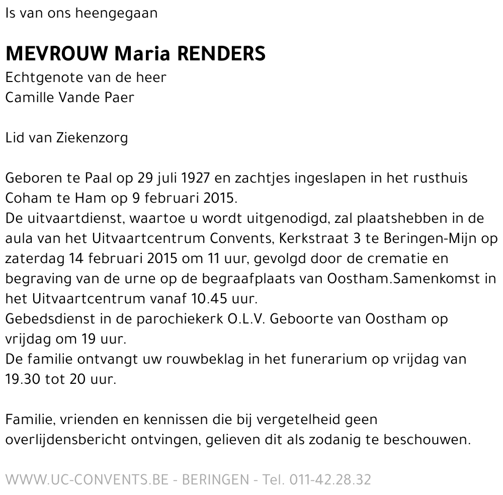 Maria Renders