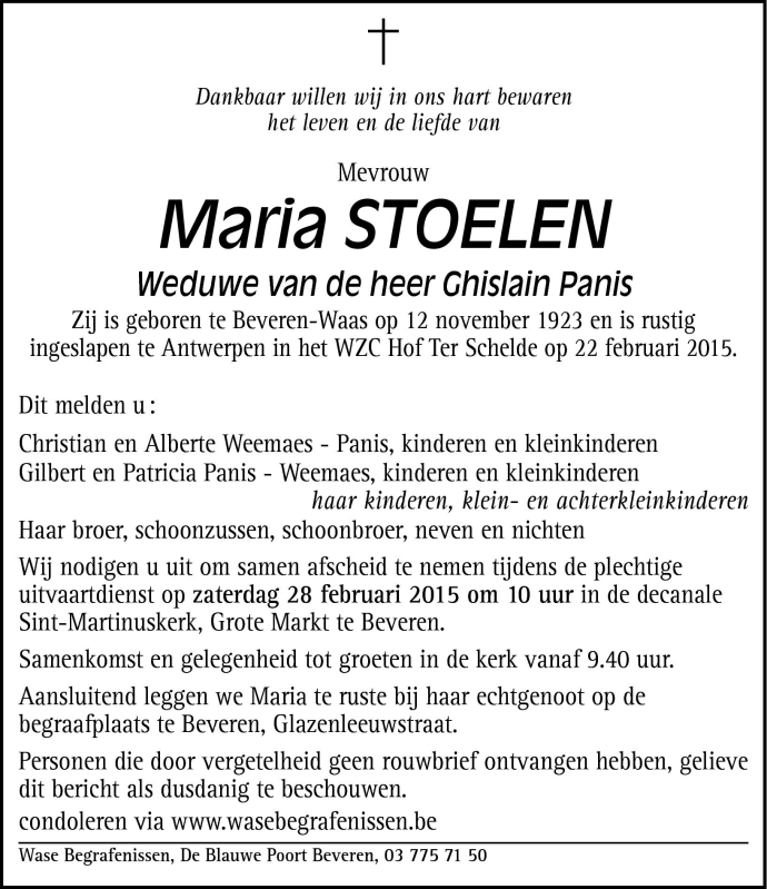 Maria Stoelen