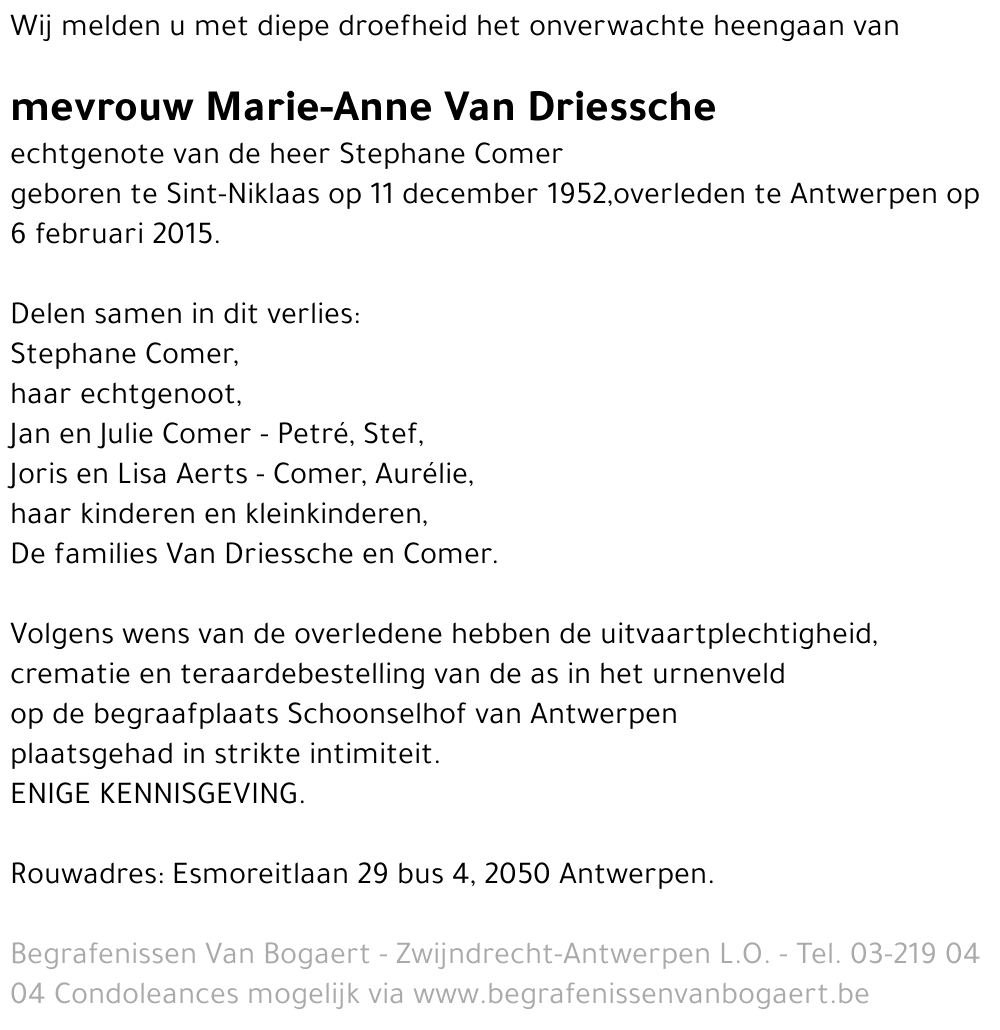 Marie-Anne Van Driessche