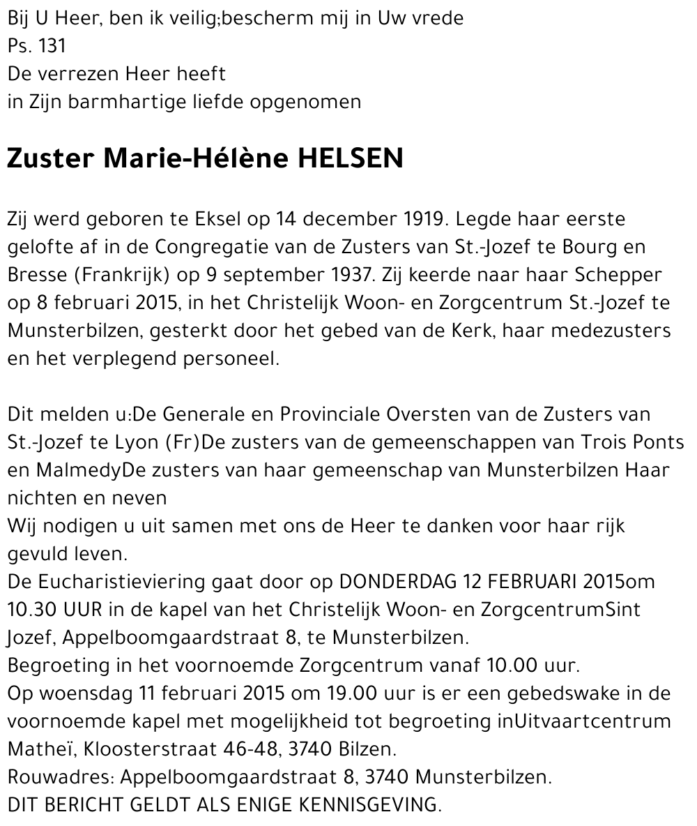 Marie-Hélène HELSEN