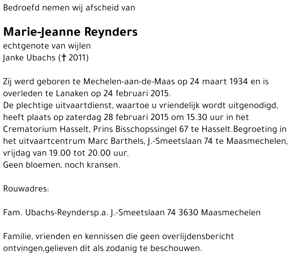 Marie-Jeanne Reynders