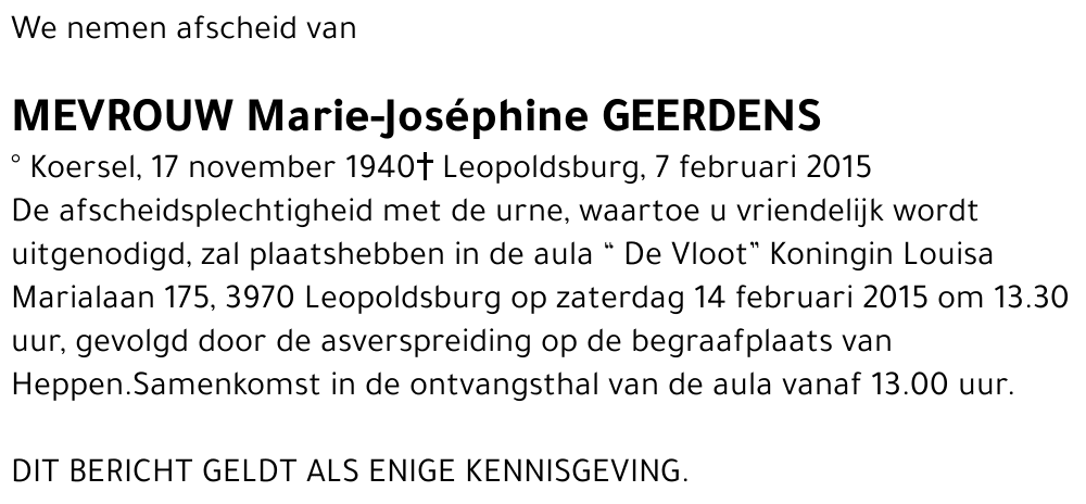 Marie-Joséphine Geerdens