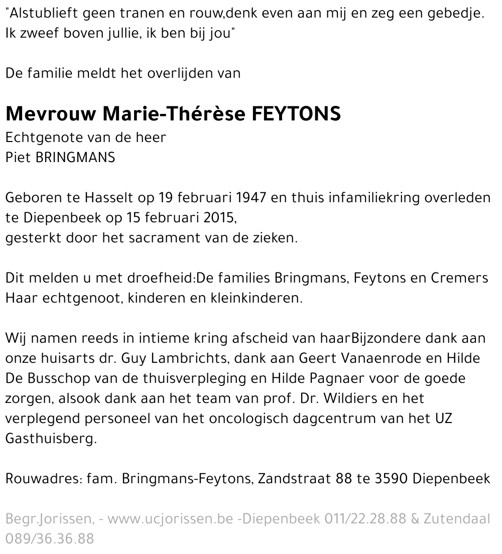 Marie-Thérèse Feytons