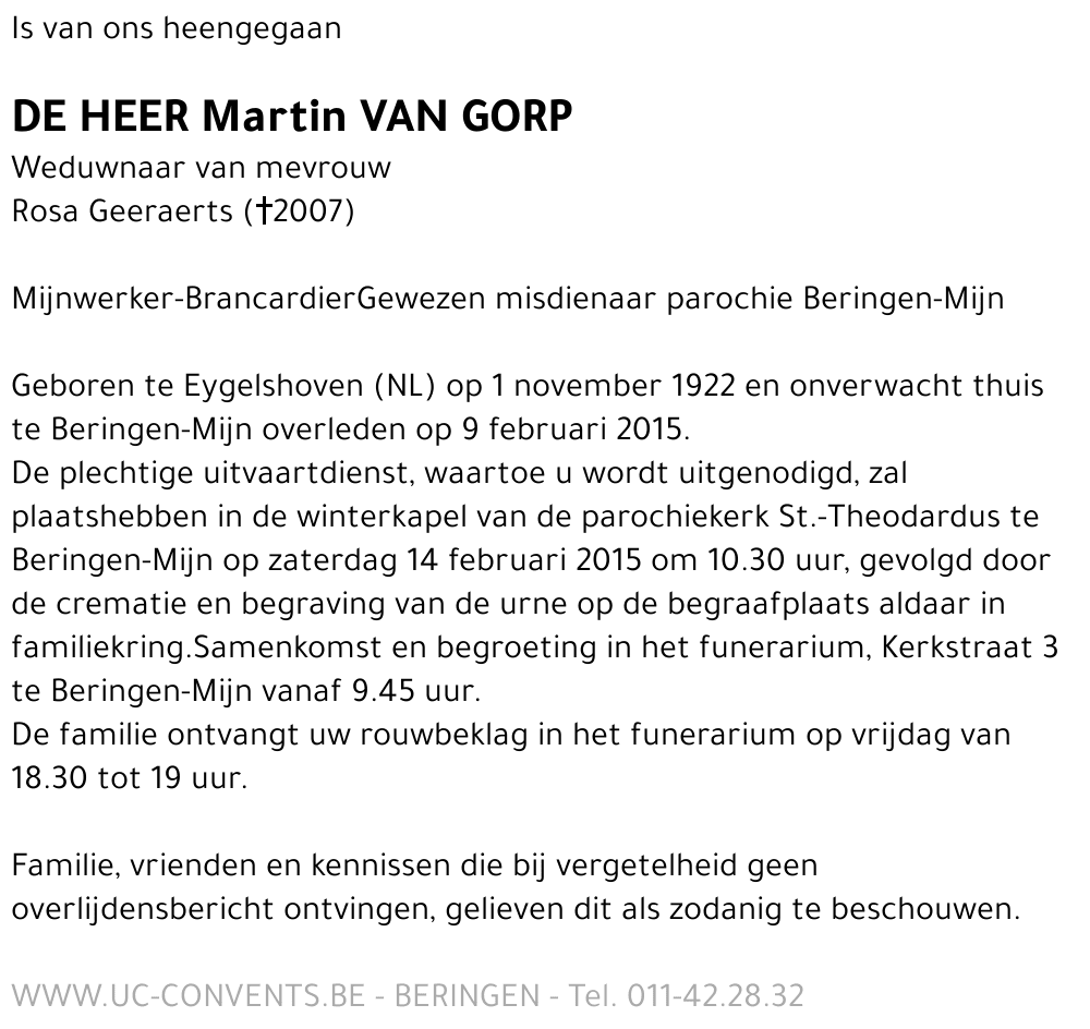 Martin Van Gorp
