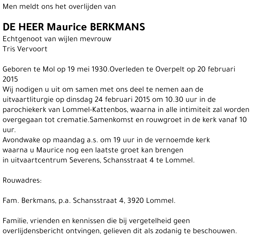 Maurice Berkmans