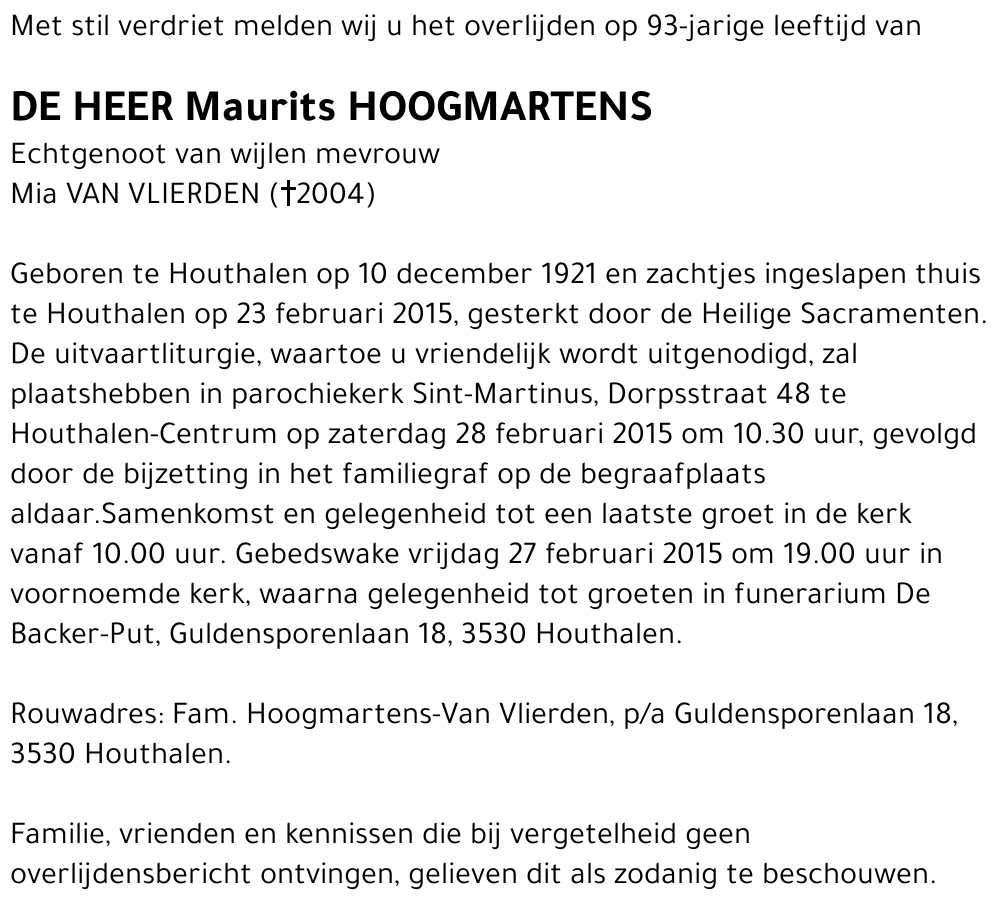 Maurits Hooglmartens