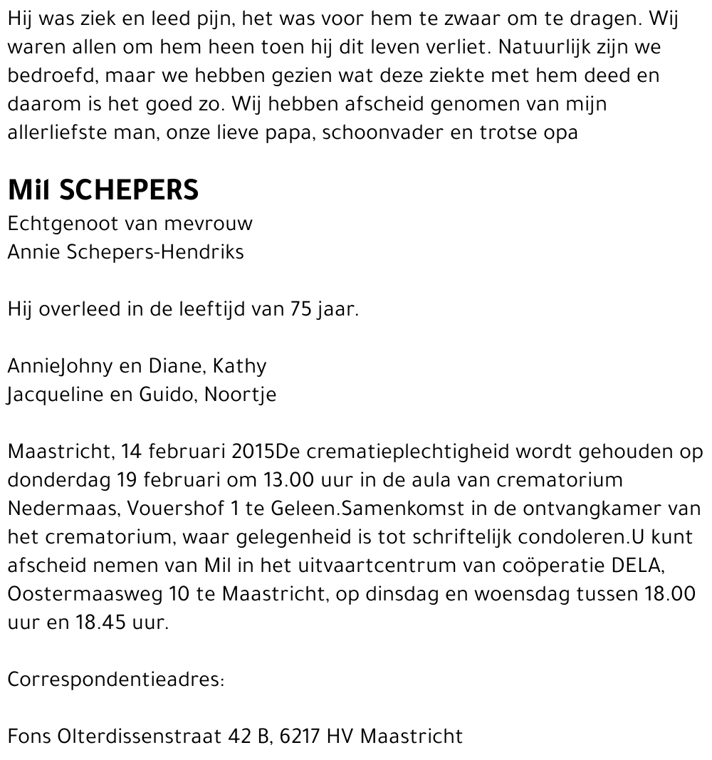 Mil Schepers