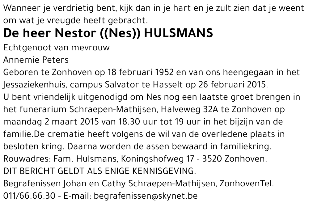Nestor Hulsmans