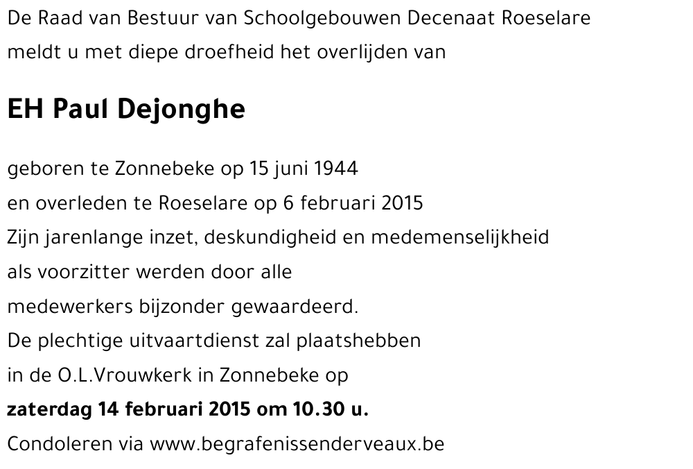 Paul Dejonghe