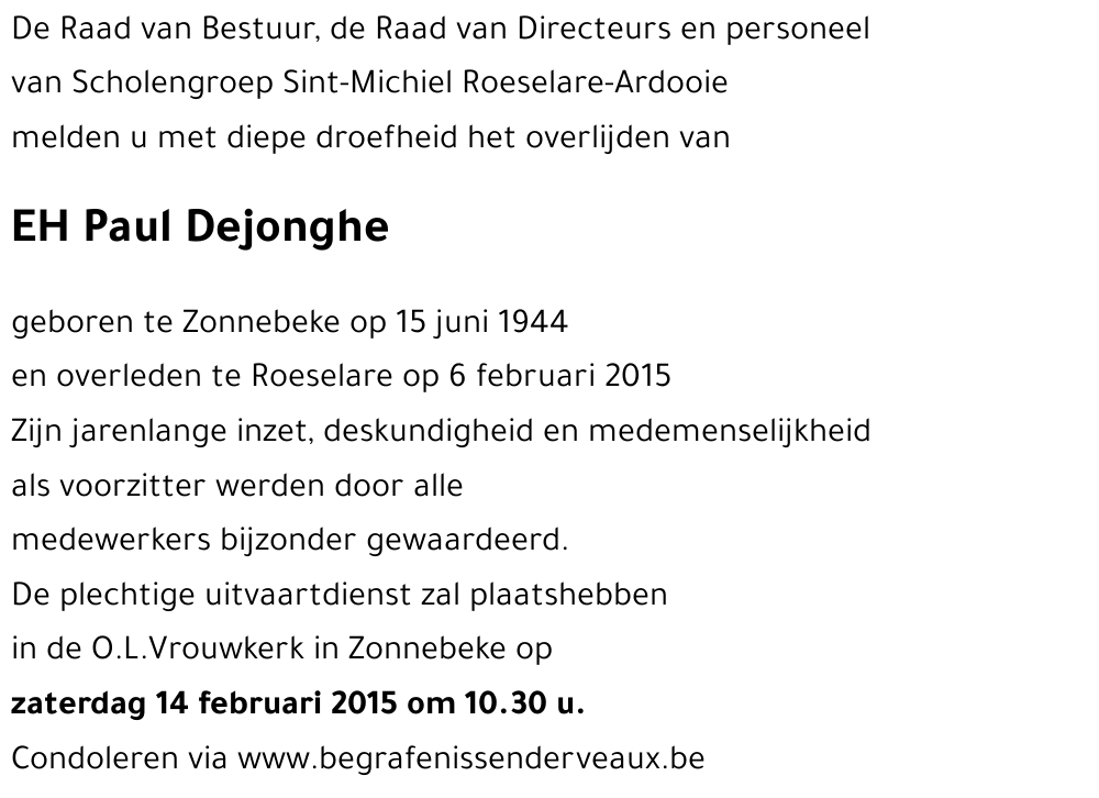 Paul Dejonghe