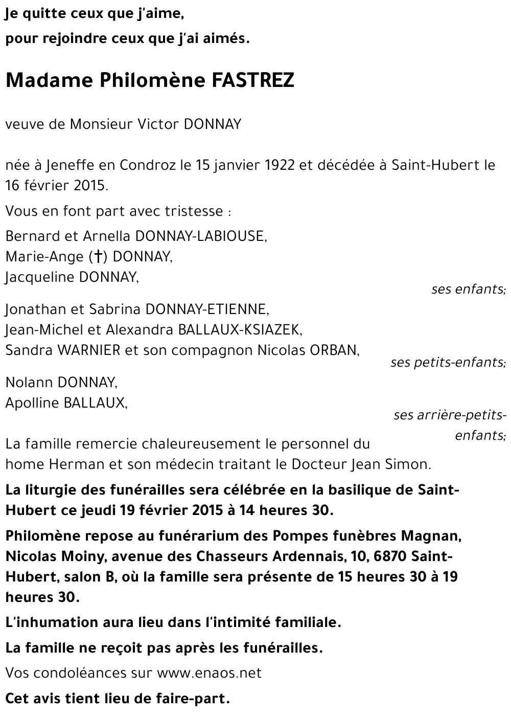 Philomène FASTREZ
