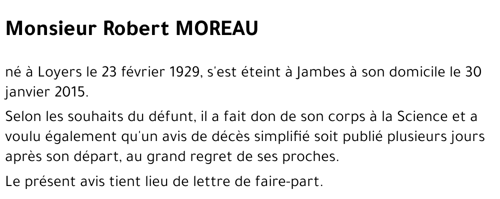 Robert MOREAU