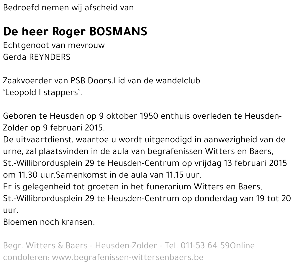 Roger Bosmans