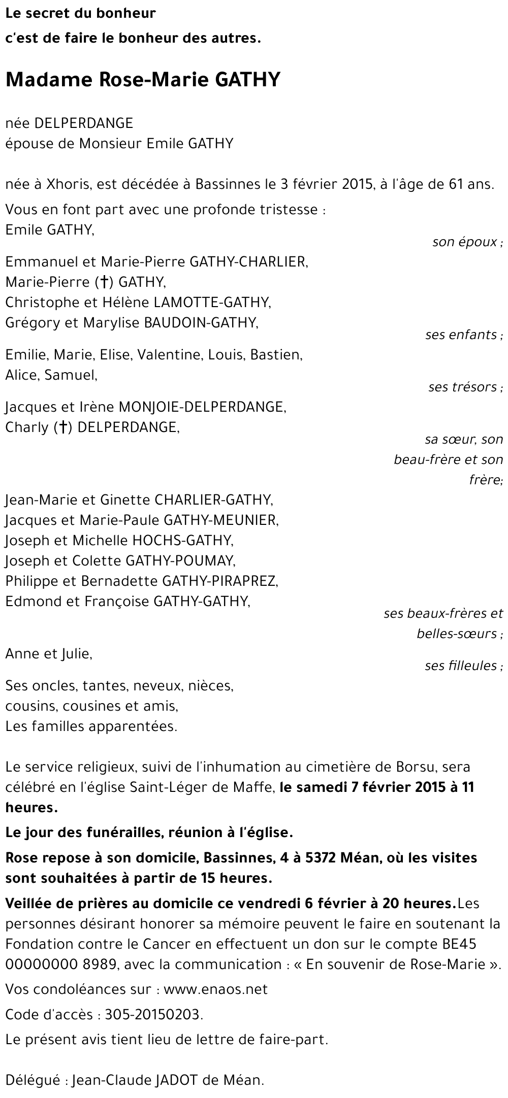 Rose-Marie DELPERDANGE