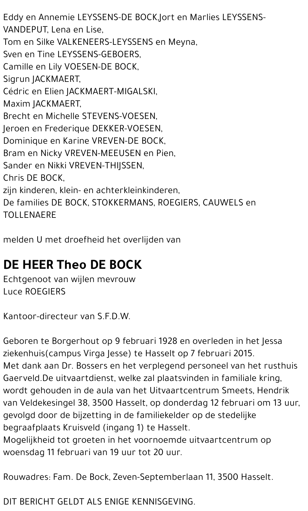 Theodoor De Bock