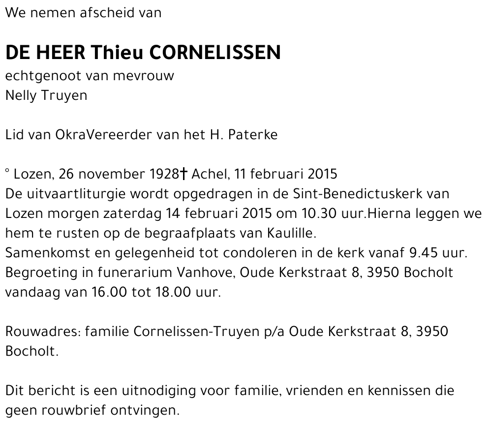 Thieu Cornelissen