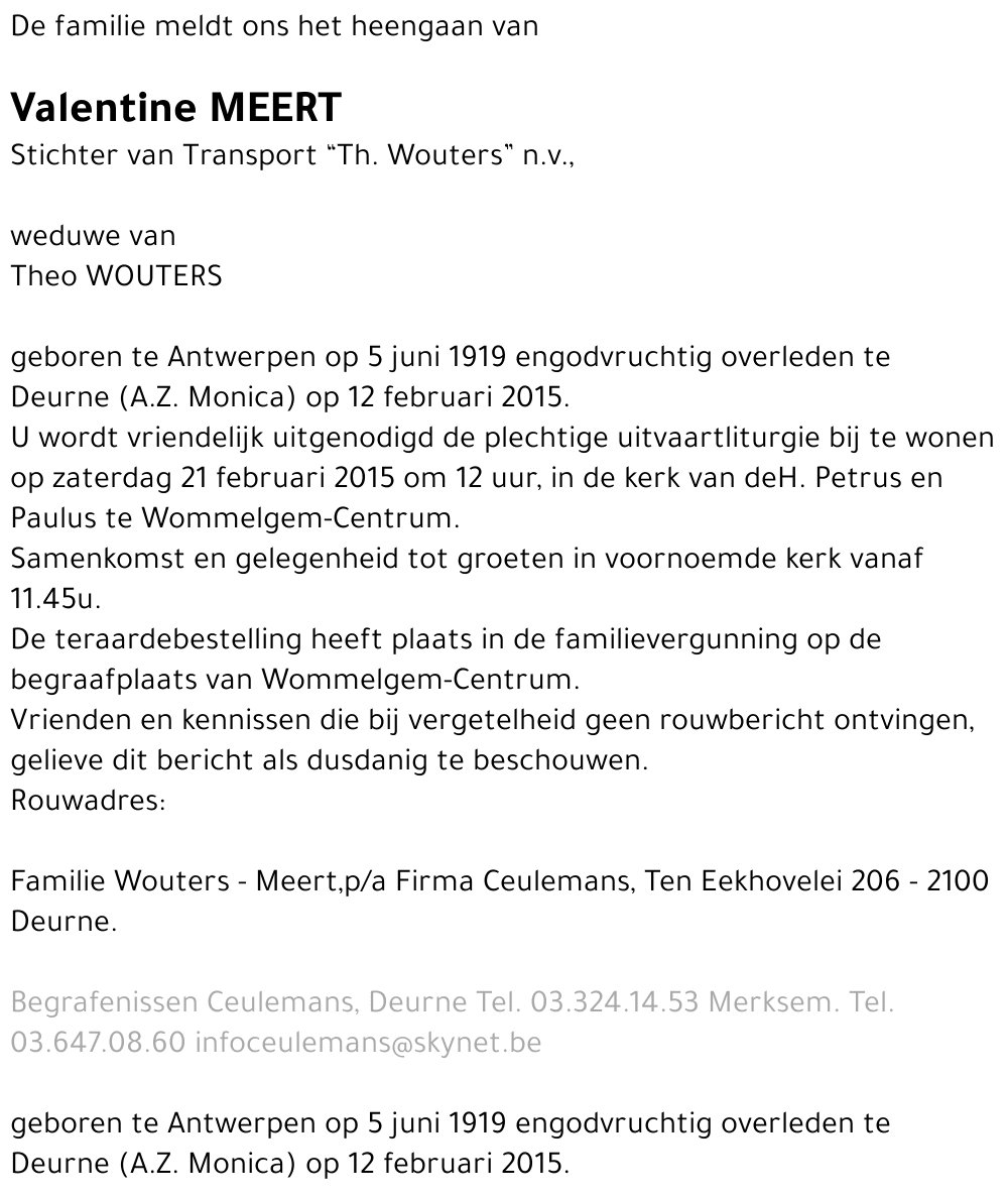 Valentine Meert