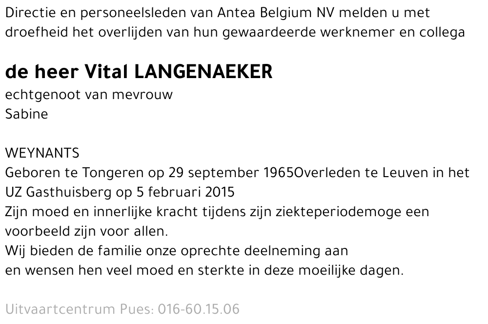 Vital Langenaeker