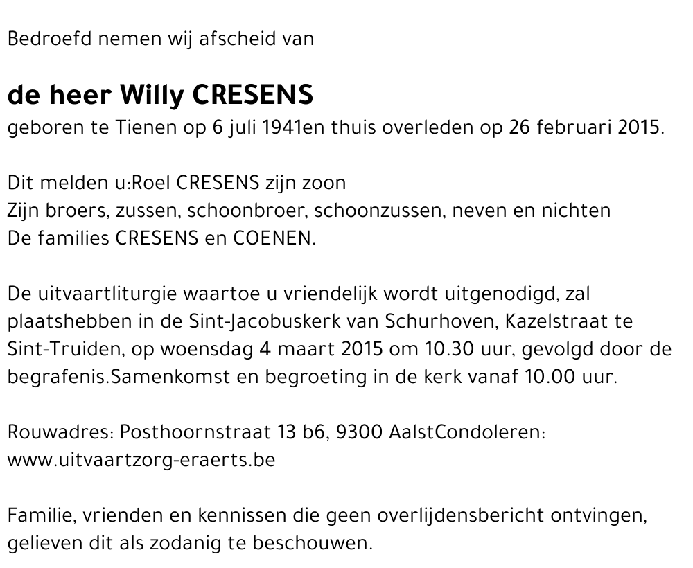 Willy Cresens