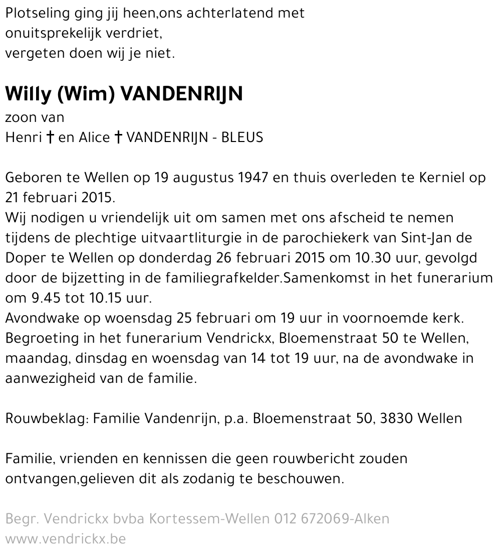 Willy Vandenrijn