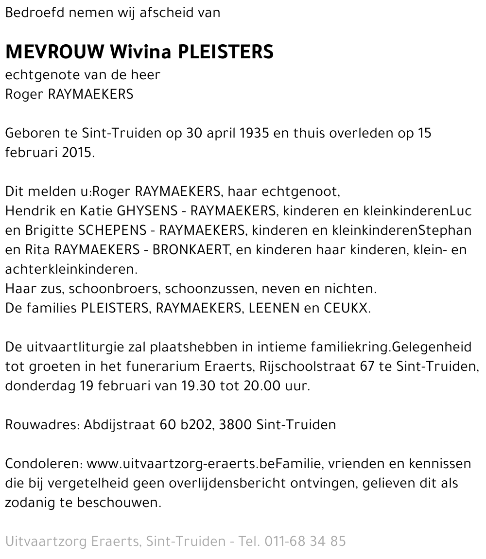 Wivina Pleisters