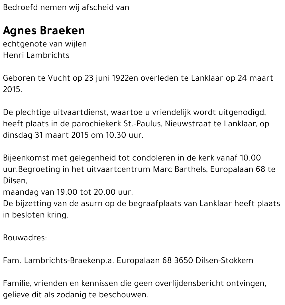 Agnes Braeken