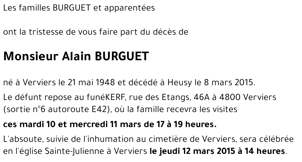 Alain BURGUET
