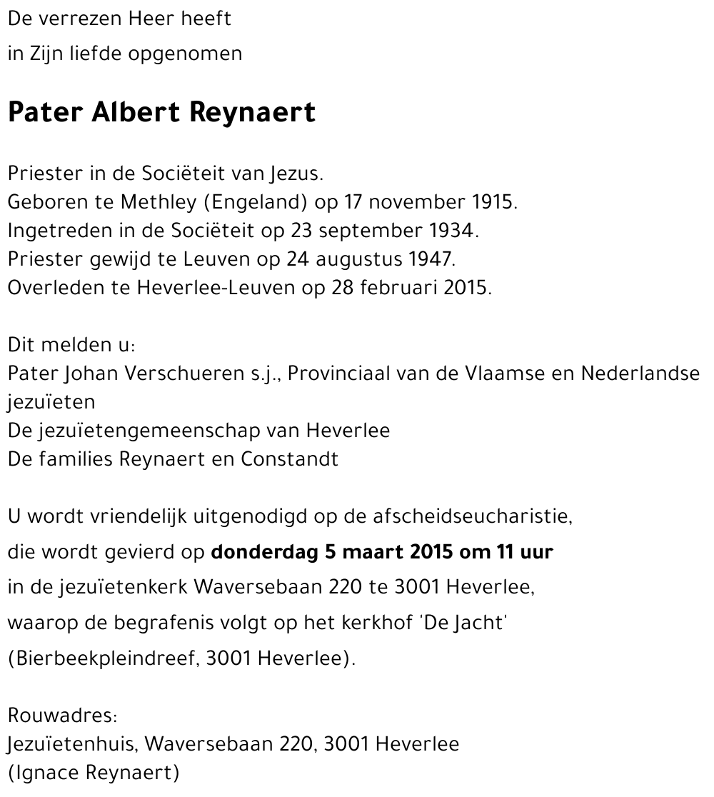 Albert Reynaert