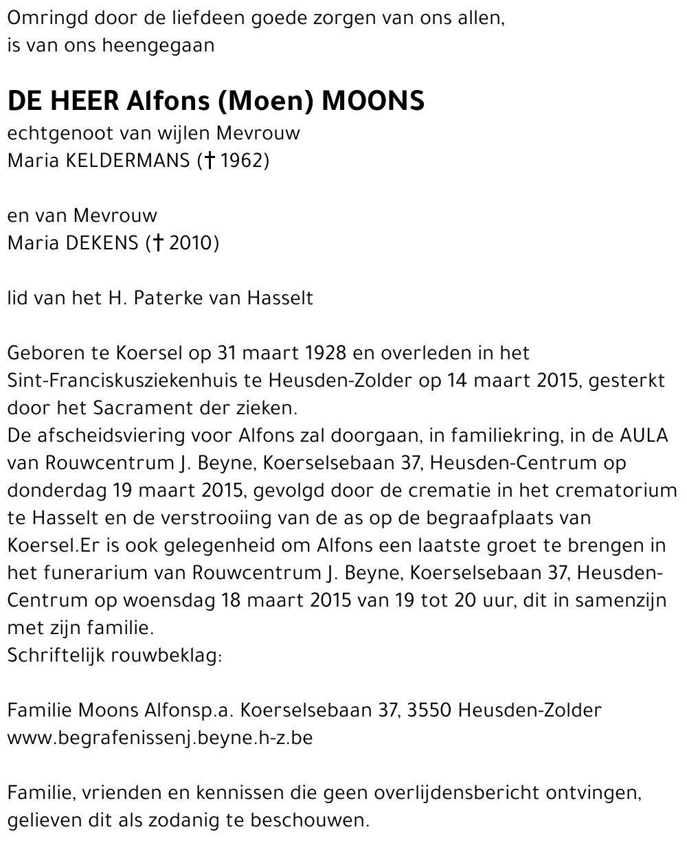 Alfons (Moen) Moons