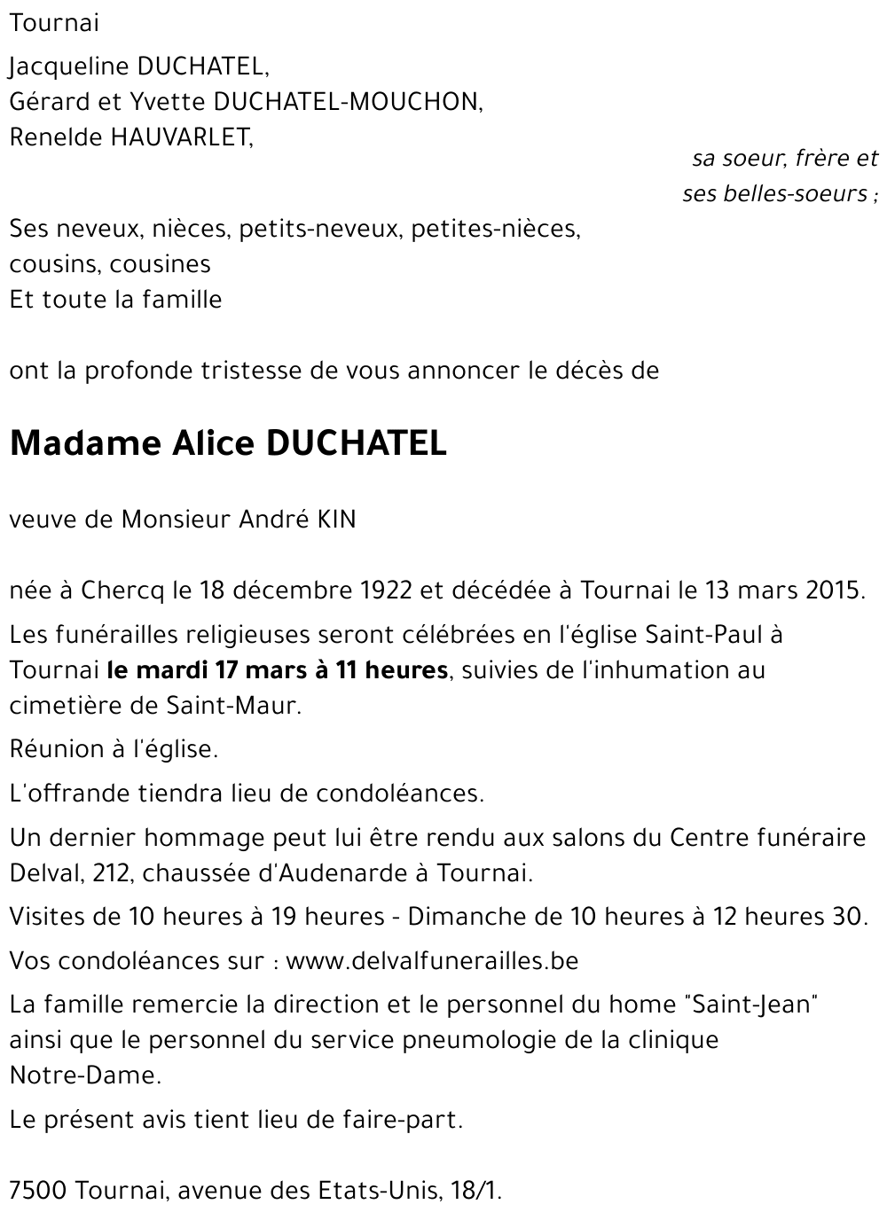 Alice DUCHATEL