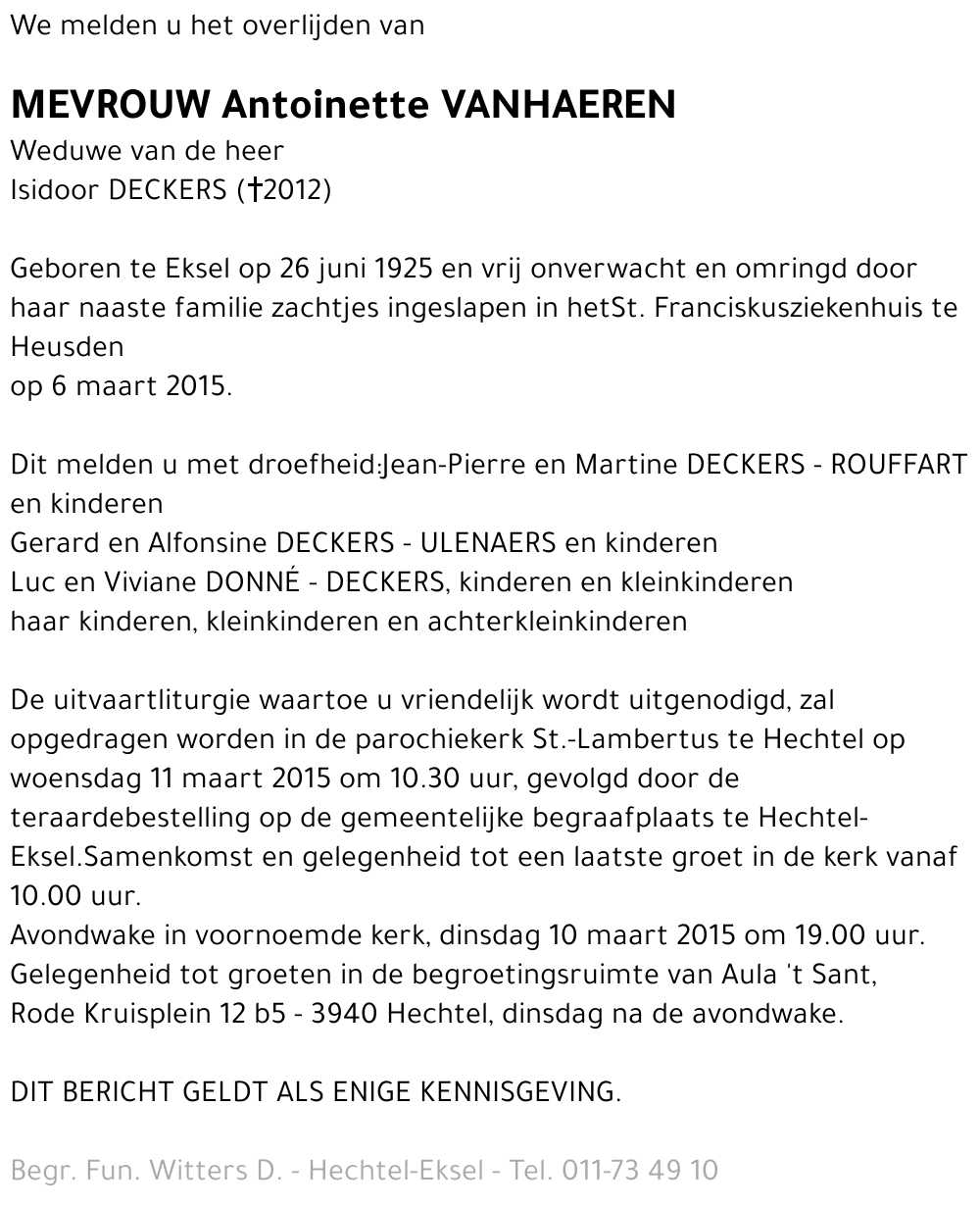 Antoinette Vanhaeren