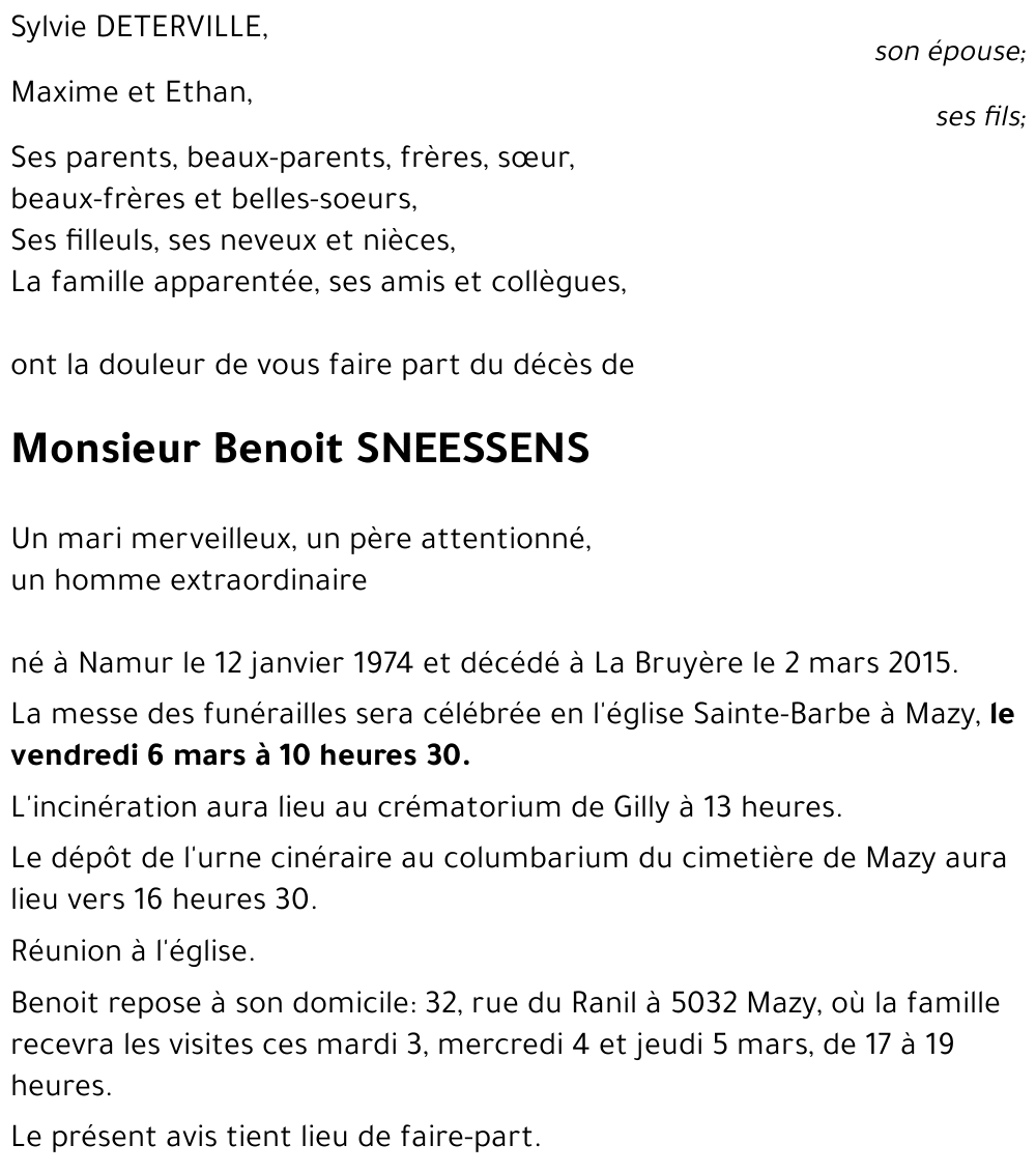 Benoit SNEESSENS