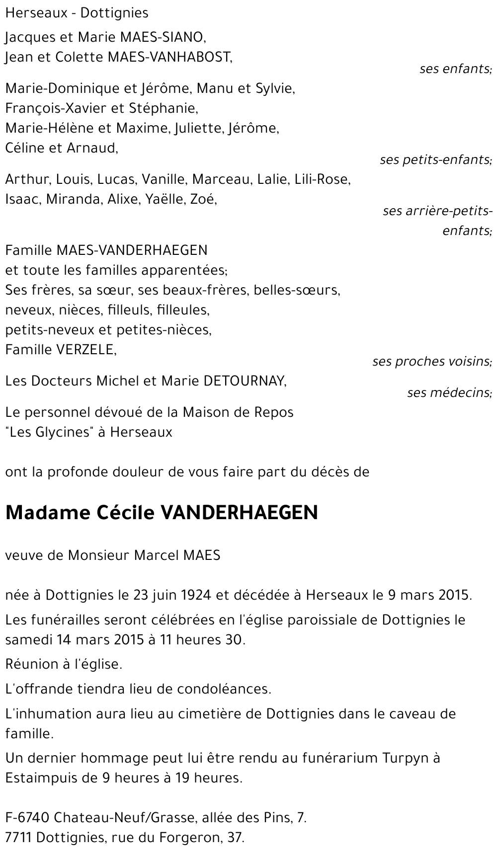 Cécile VANDERHAEGEN