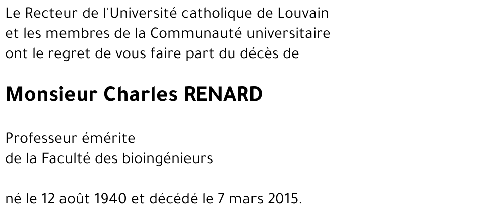 Charles RENARD