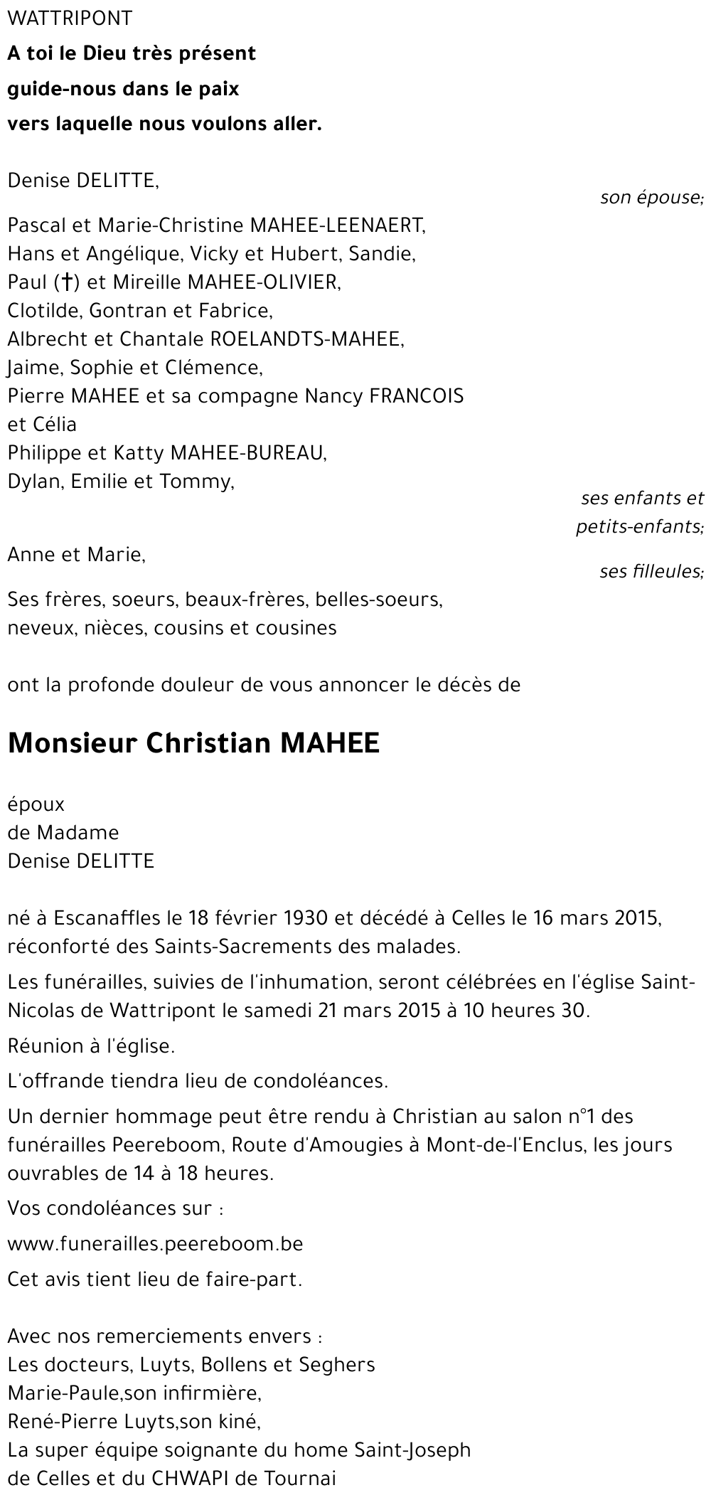 Christian MAHEE
