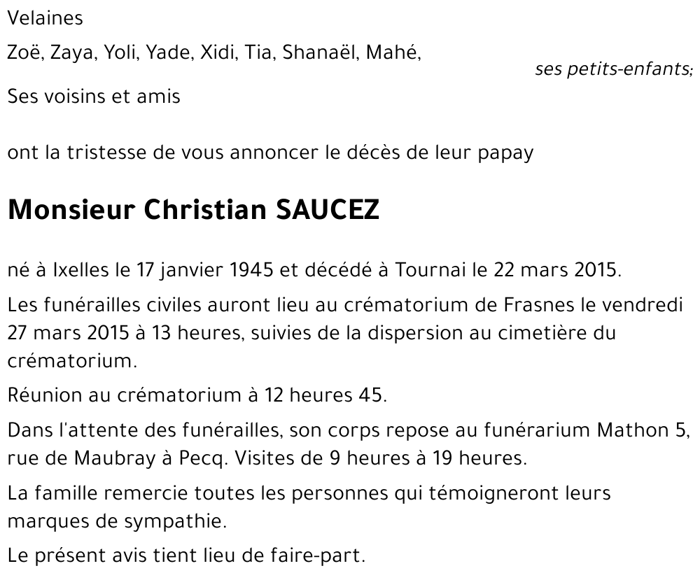 Christian SAUCEZ