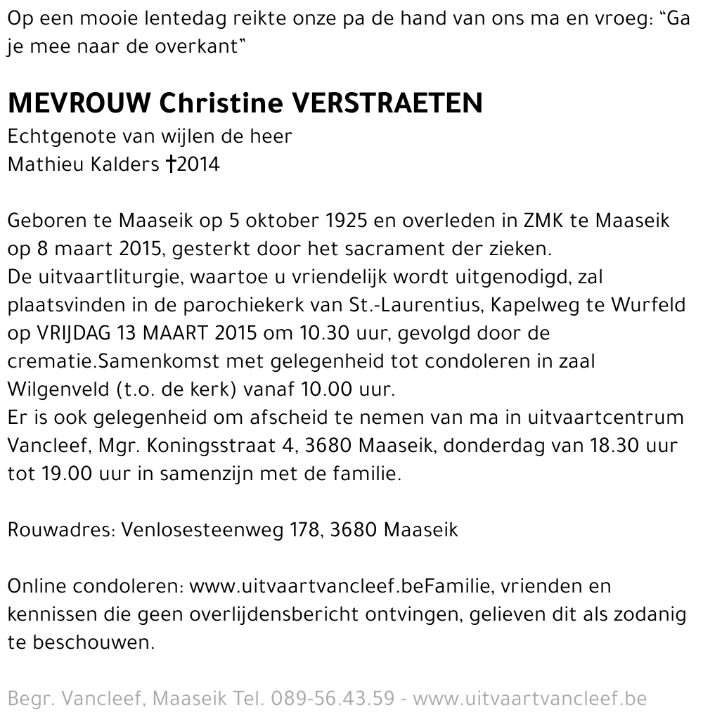 Christine Verstraten