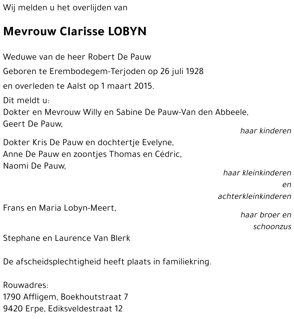 Clarisse LOBYN