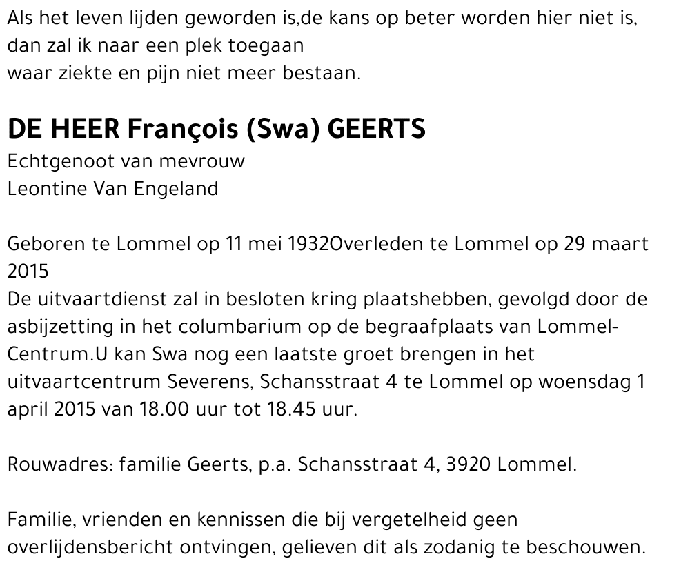 François (Swa) Geerts
