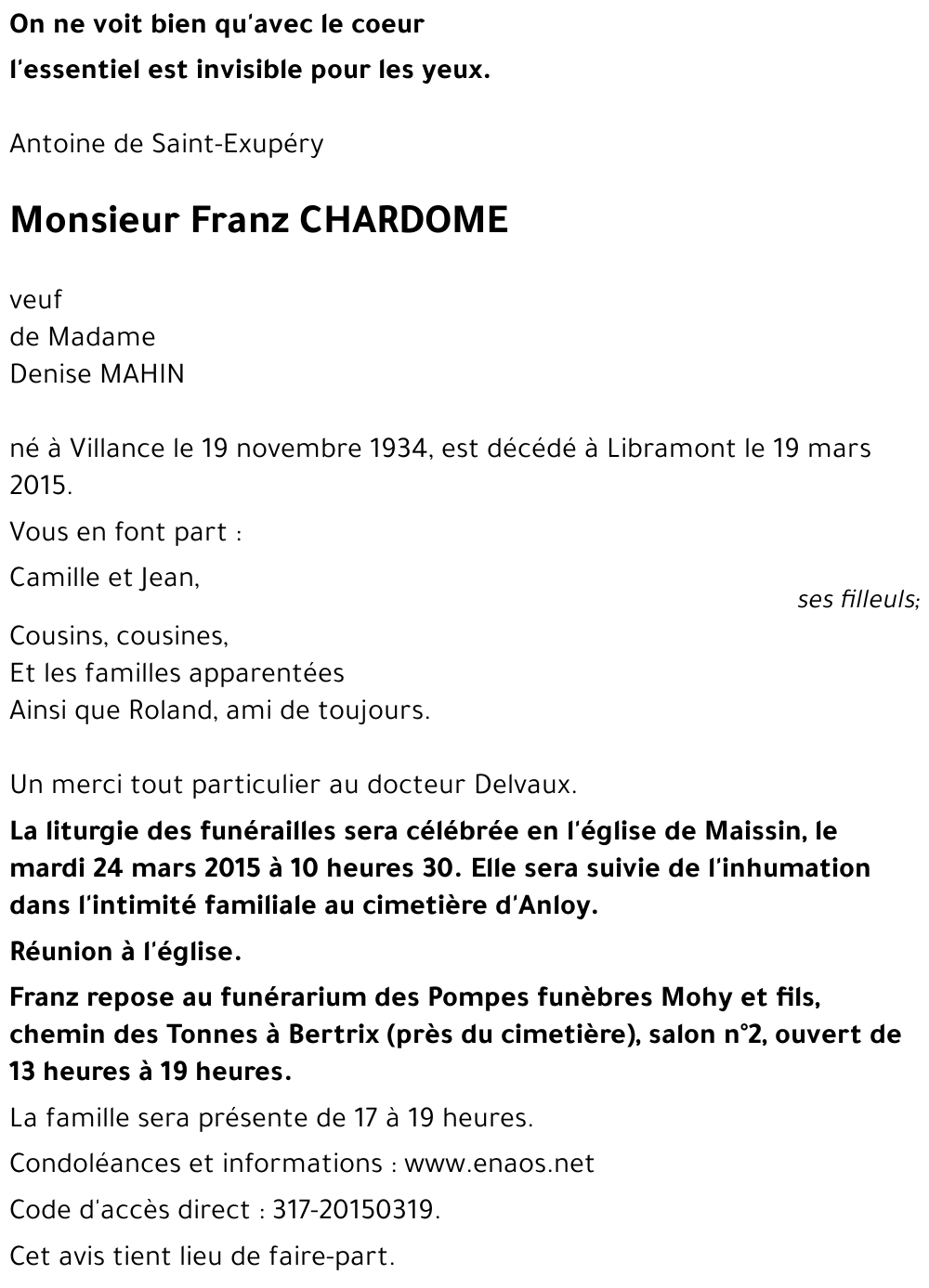 Franz CHARDOME