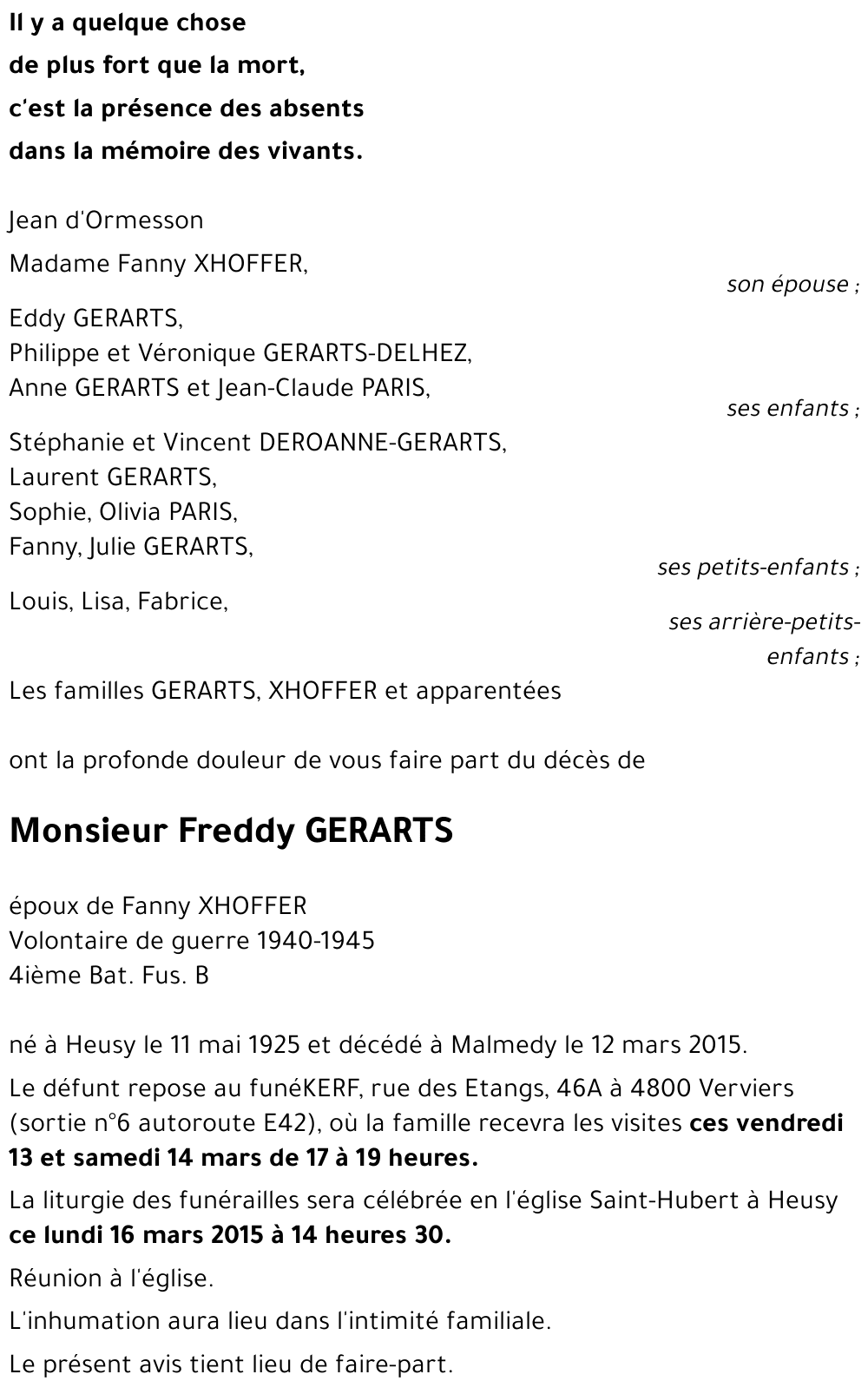 Freddy GERARTS