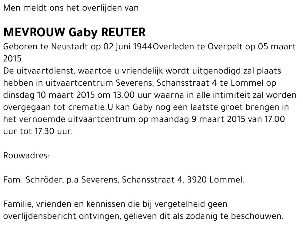 Gaby Reuter