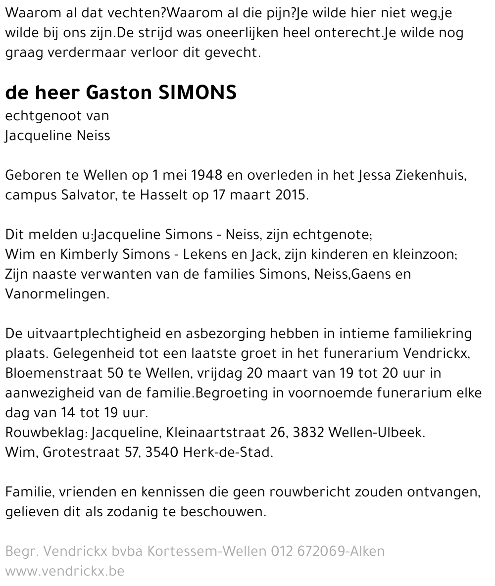 Gaston Simons