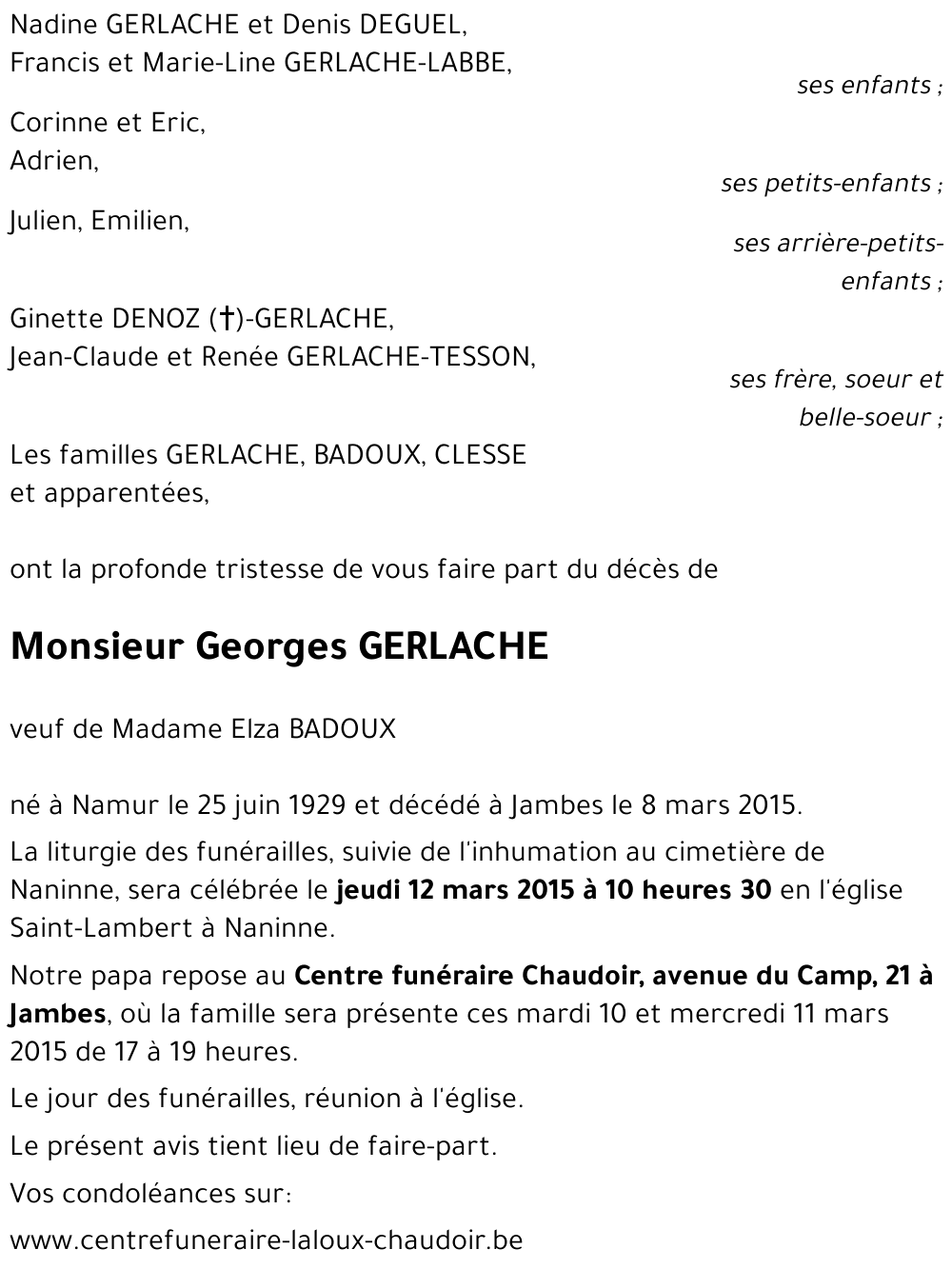 Georges GERLACHE