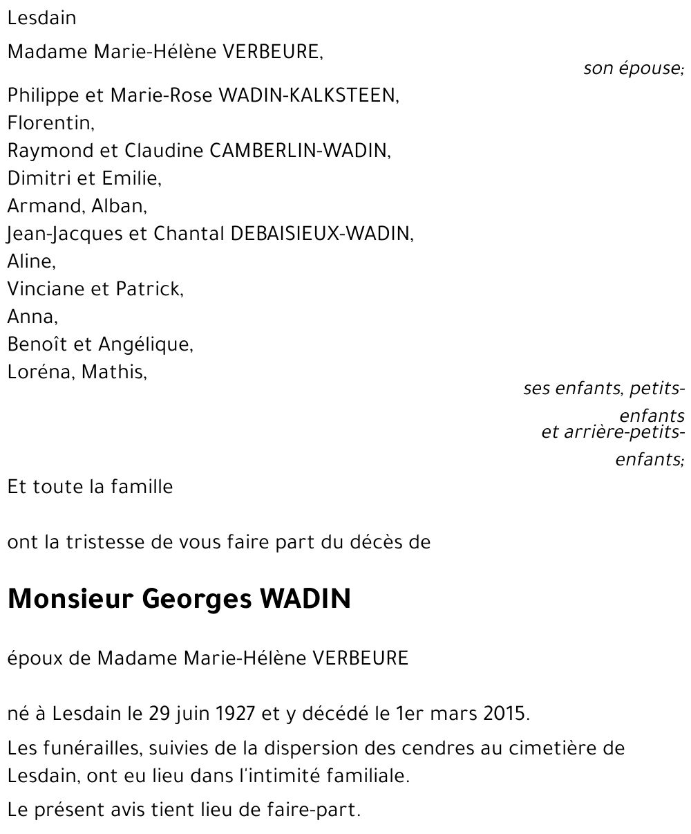 Georges WADIN
