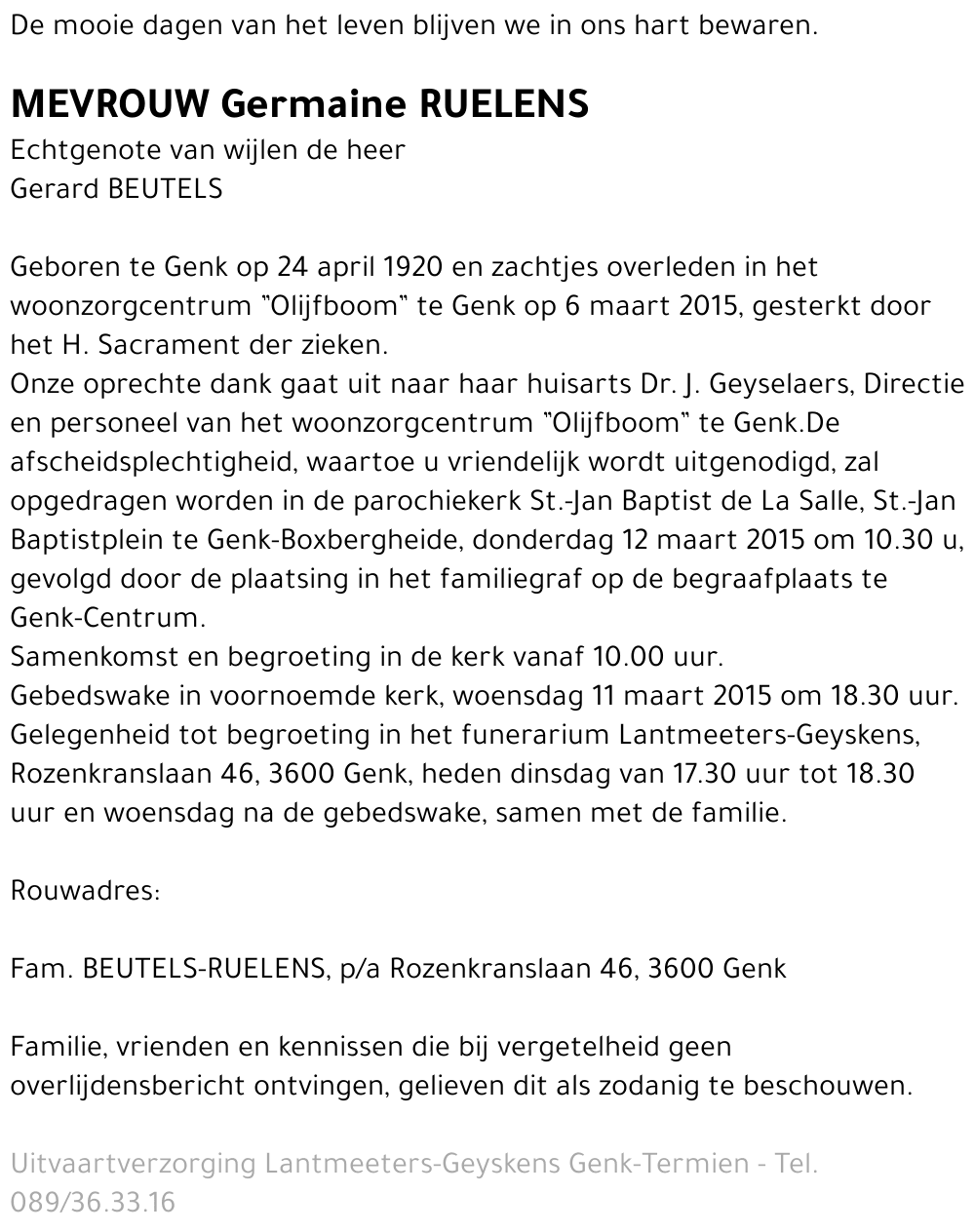 Germaine RUELENS