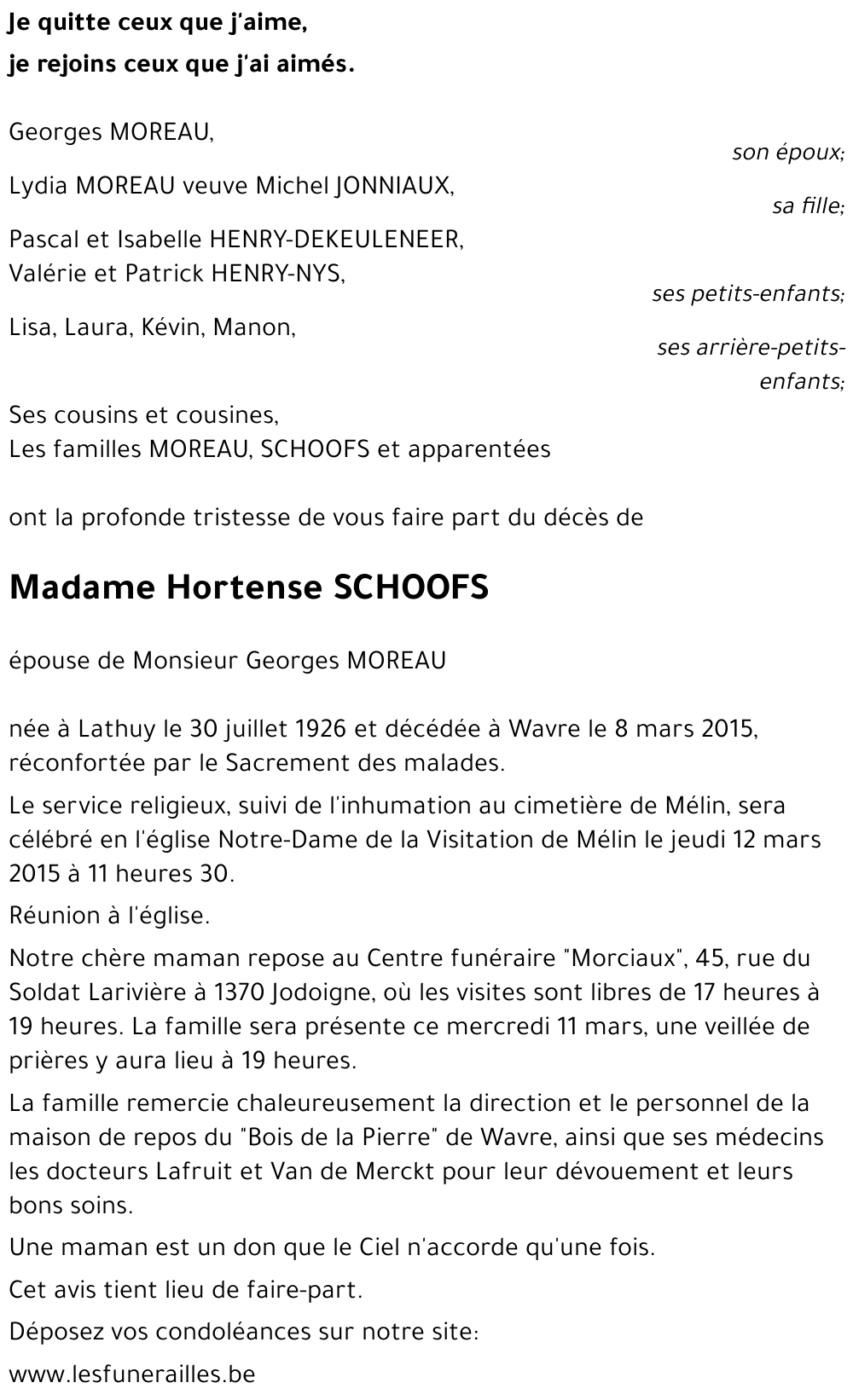 Hortense SCHOOFS