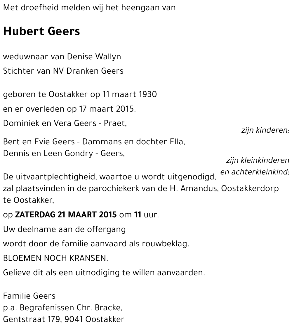 Hubert Geers